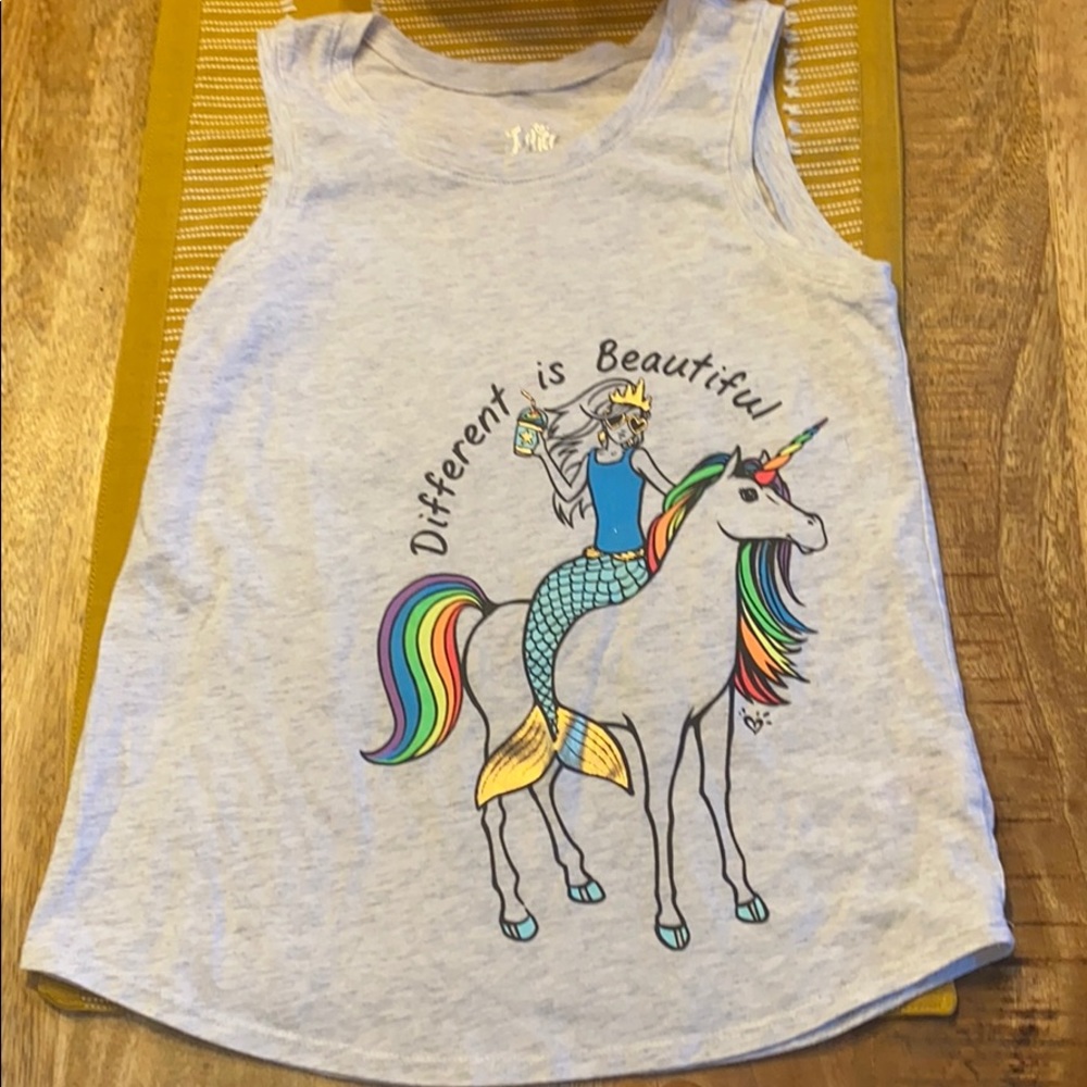 Justice Girl Mermaid/Unicorn Tank Top